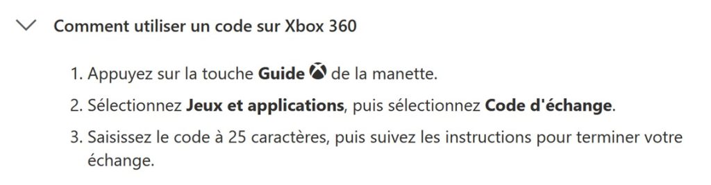 Comment utiliser un code sur Xbox 360 ?