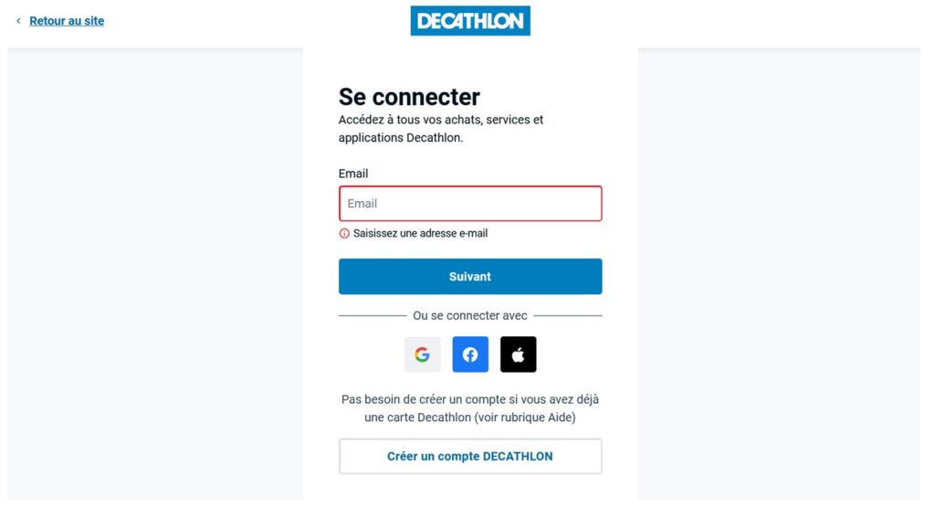 comment ouvrir un compte gratuit TRAINING+ Decathlon