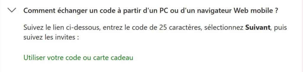 Comment échanger un code xbox à partir d’un navigateur Web sur un PC, un telephone ou une tablette ?