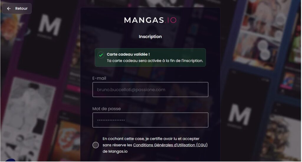 CRÉÉR UN COMPTE MANGAS.IO ET SE CONNECTER