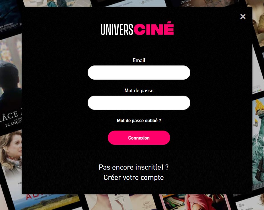 Comment activer les codes d'abonnement UniversCiné ?