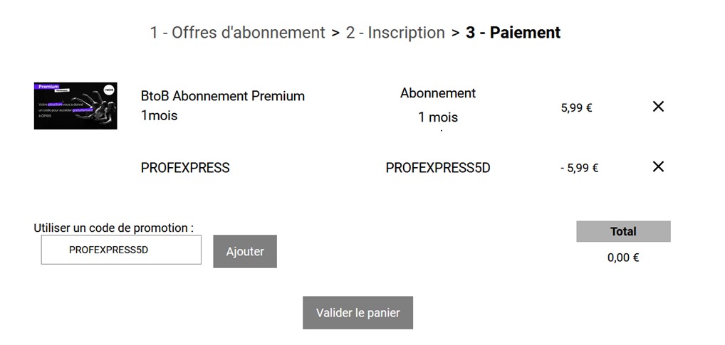 intérger les codes premium partenaire pour abonnement opsistv